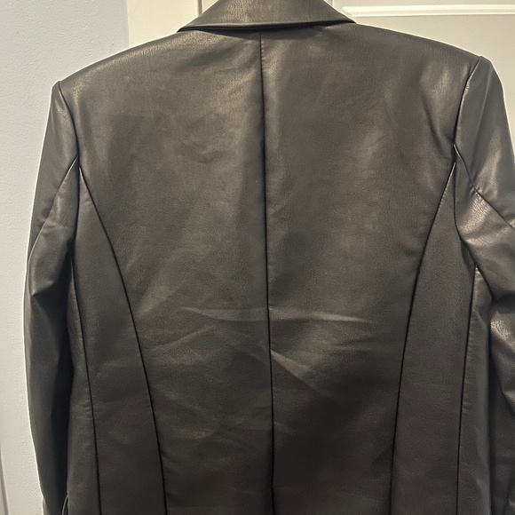 Leather blazer jacket - Oak and Fort - Picture 3 of 3